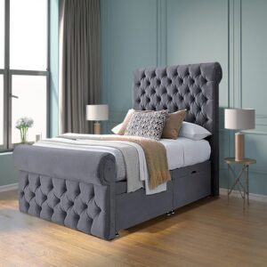 Sleigh Bed Grey