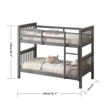 Bunk Beds | Grey by climax furniture dimensions