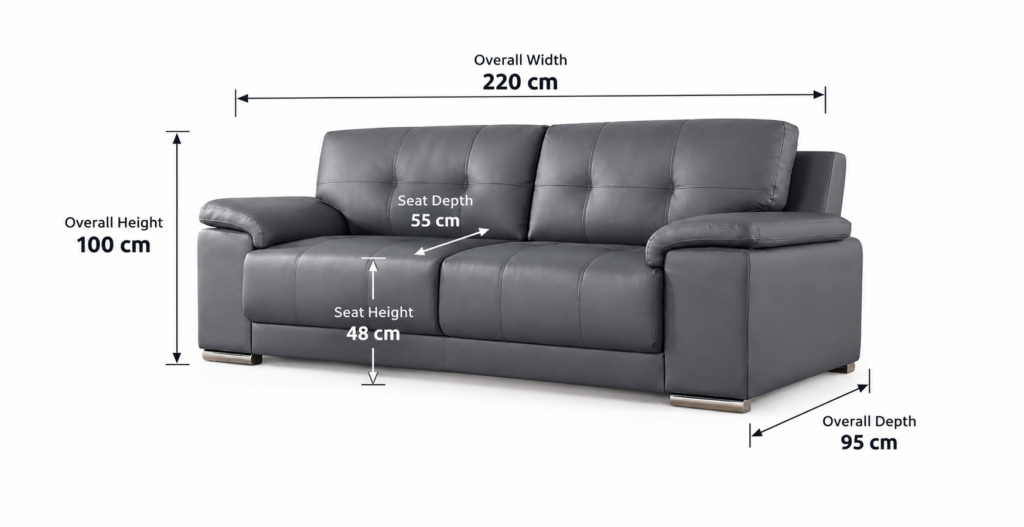 Milano Leather Sofa