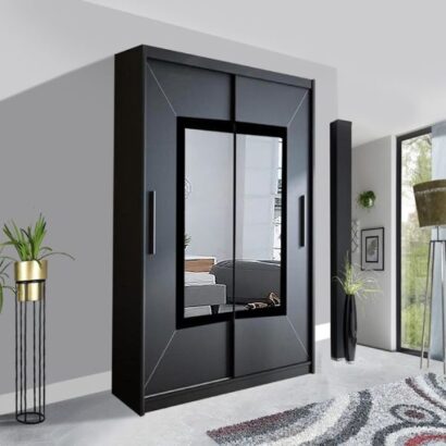 Venice-Sliding-Mirror-Door-Wardrobe-180cm-Black.