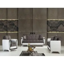 Button Tufted Sofa Charcoal Grey Velvet Modern Living Room Seating - UK