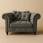 elegance 1 Seater Armchair sofa in Grey color