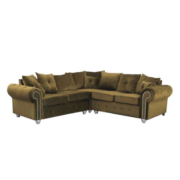 Ashwin Velvet Sofa | Large velvet sofas UK Oak