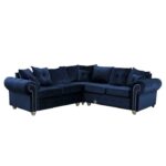 Ashwin Velvet Sofa | Large velvet sofas UK Dark Grey