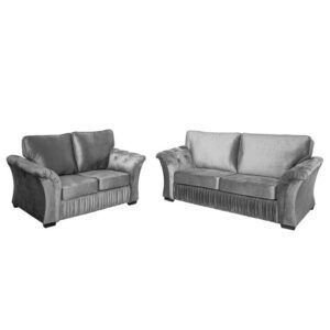 Belino Corner Sofa set 3+2 | Leather corner sofa UK Grey