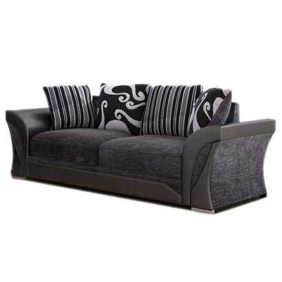 Shannon Corner Sofa Black/Grey