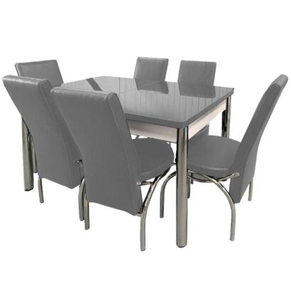 Plain Dining Table Grey