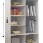 OSLO WARDROBE 203cm BLACK
