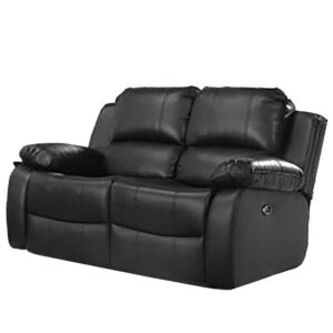 Chicago recliner 2 seater Sofa Black