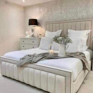 Panel Bed White