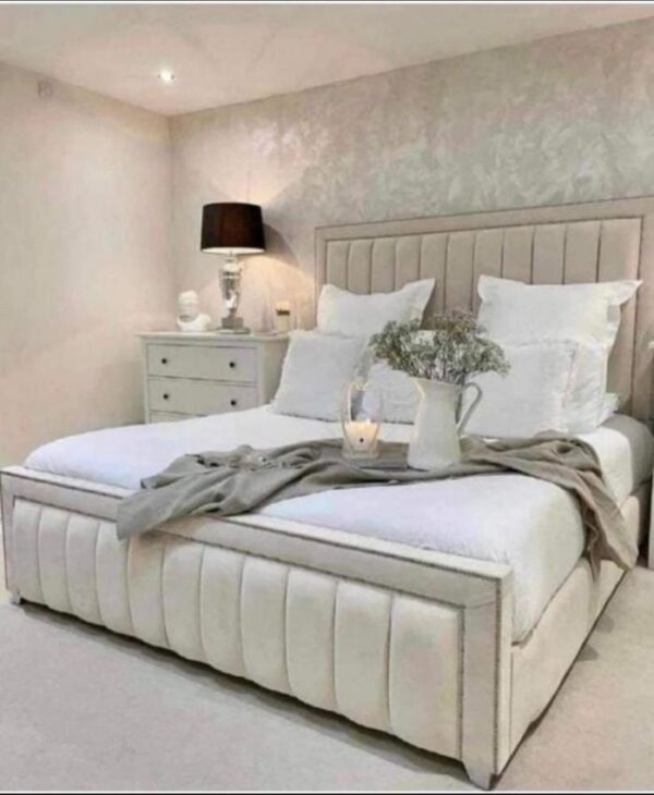 Panel Bed White