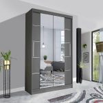 OSLO WARDROBE 203cm BLACK