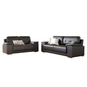 Kansas Grey 3 Seater Upholstered Sofa Set for Sale in UK Grey