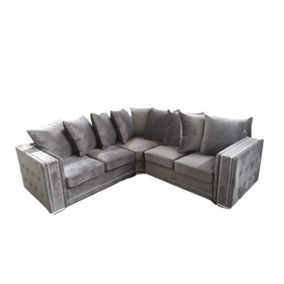 Ruby Climax Grey Velvet Sofa Set 3+2+1 for sale in UK Grey