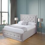 Ottoman Leather Bed White