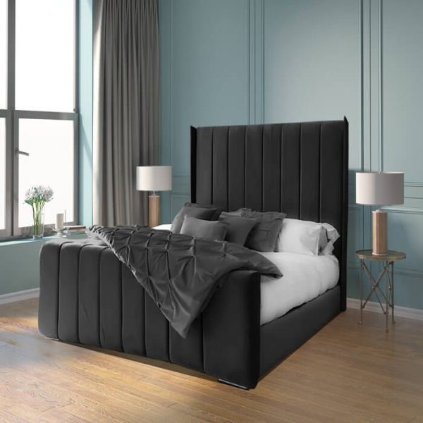 Wingback Bed Black