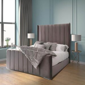 Wingback Bed Grey