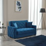 2 Seater Hegel Sofa Bed Blue