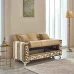 2 Seater Verona Sofa Bed Beige