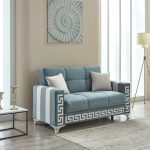 2 Seater Verona Sofa Bed Blue