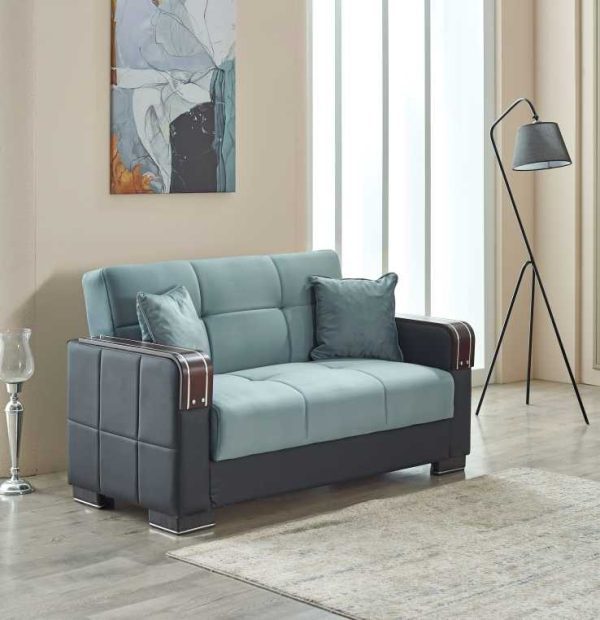 2 Seater arte sofa bed Blue