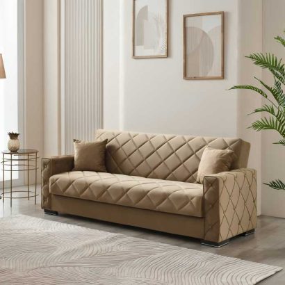 3 Seater Hegel Sofa Bed Beige 2