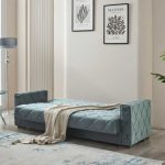 3 Seater Hegel Sofa Bed Light Blue (3)