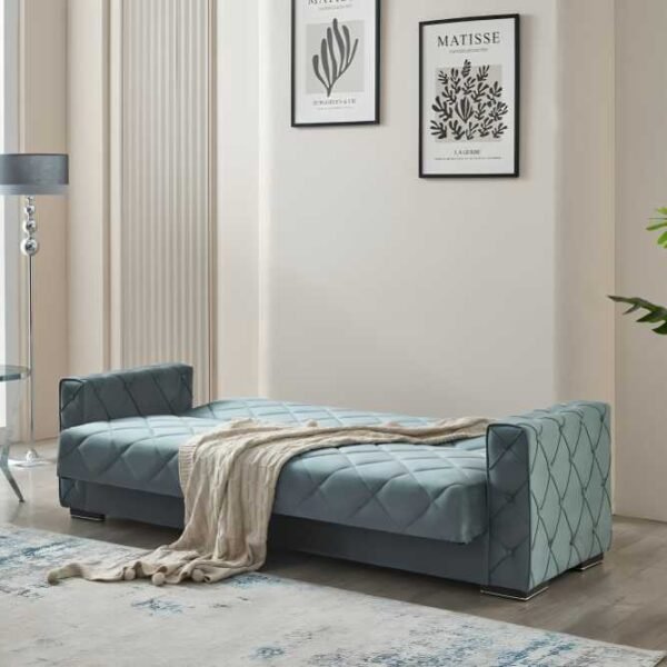 Hegel Light Blue Sofa Bed Set 3-Seater – Modern UK