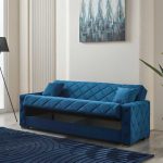 3 Seater Hegel Sofa Bed Blue