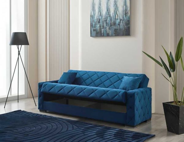 3 Seater Hegel Sofa Bed blue 2