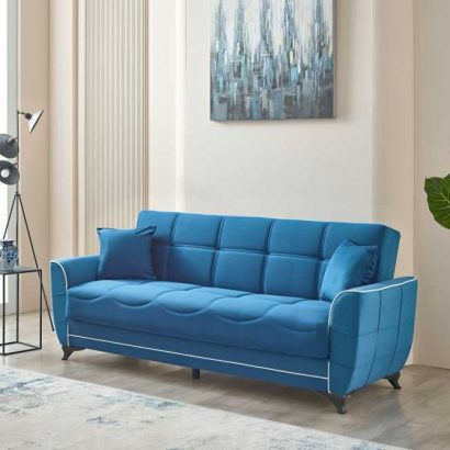 3 Seater Sofa Blue