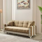 3 Seater Verona Sofa Bed Beige