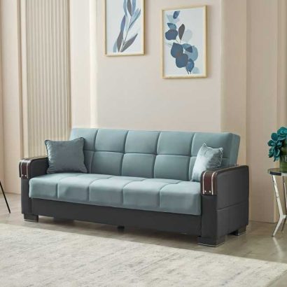 3 Seater arte sofa bed Blue