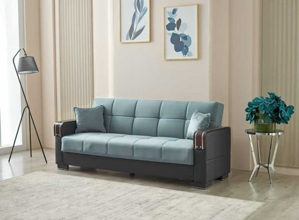 3 Seater arte sofa bed Blue