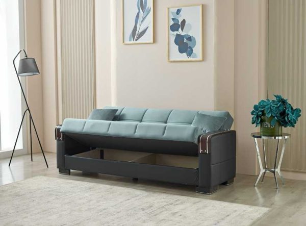 3 Seater arte sofa bed Blue