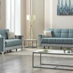 Armchair, 2 Seater Sofa and 3 Seater Sofa Verona Sofa Bed Blue
