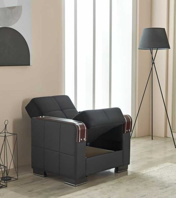 Armchair arte sofa bed Black 3