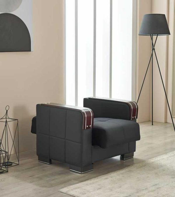 Armchair arte sofa bed Black