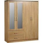 High Gloss 4 Door Wardrobe