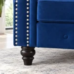 2 Seater Chesterfield Sofa Leg Closeup