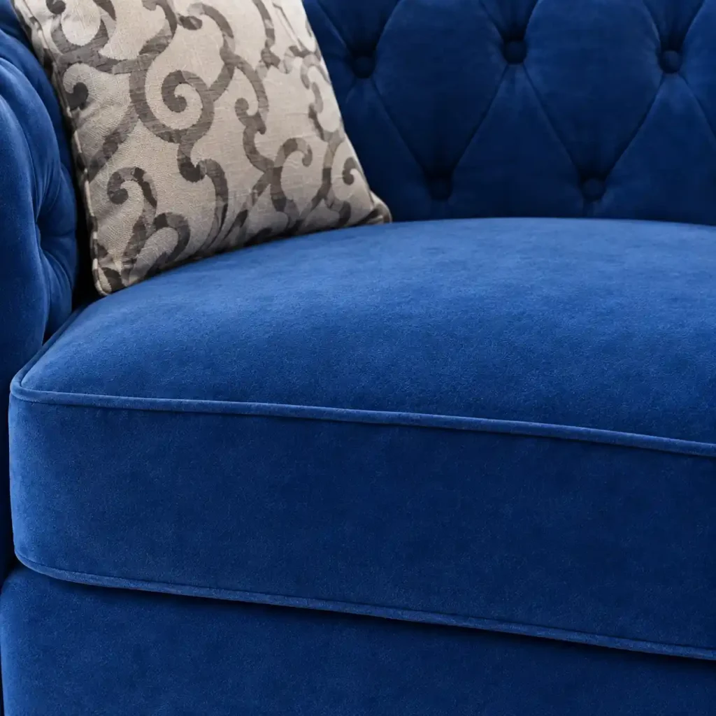 2 Seater Chesterfiled Sofa Seat Closeup