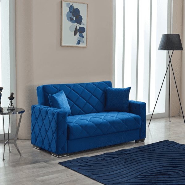Dark Blue Hegel Sofa Beds - 2 Seater Sofa Bed