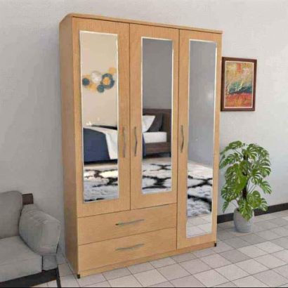 3 Doors 2 Drawers 3 Mirrors Wardrobe