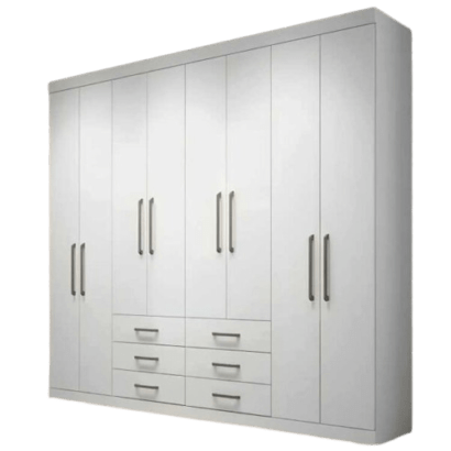 8 Doors 6 Drawers Wardrobe- Back ground remove