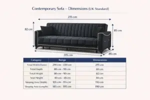Ascelya Sofa Bed Ultimate Comfort for Modern Homes UK-Made