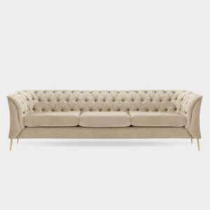 Chesterfield Modern 2 Seater Sofa -beige-by-climax-furniture