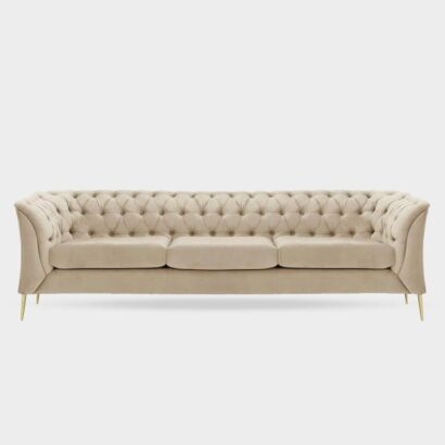 Chesterfield Modern 2 Seater Sofa -beige-by-climax-furniture