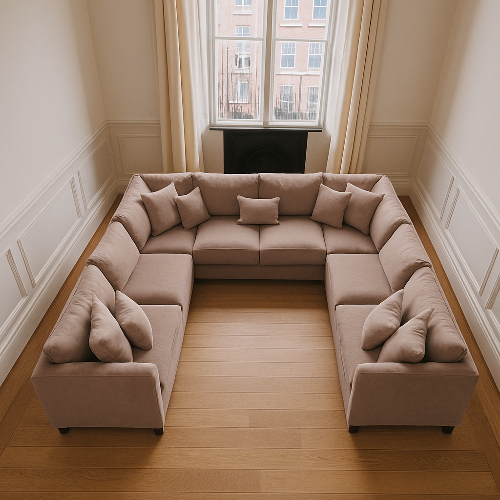 Isabelle Fabric U Sofa – UK Made, Comfortable & Stylish. - Image 2