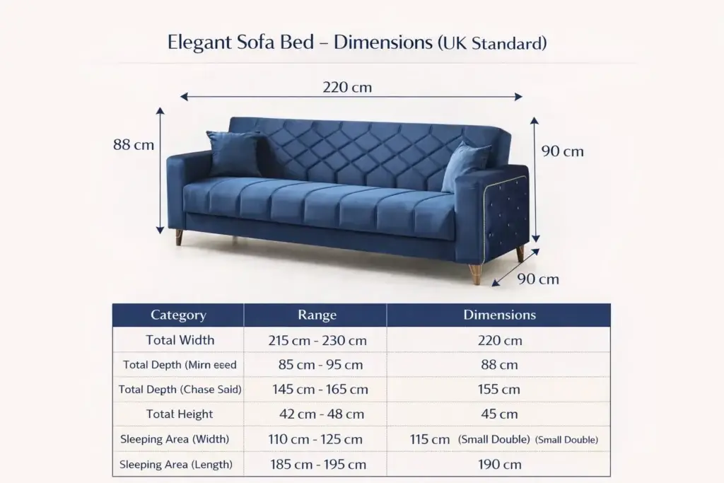 Melissa Sofa Bed Ultimate Stylish & Functional UK-Made