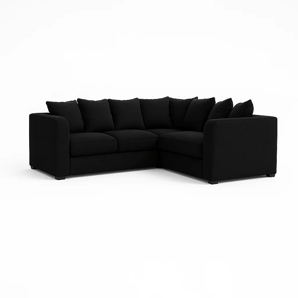 Modular Corner sofa in Black color